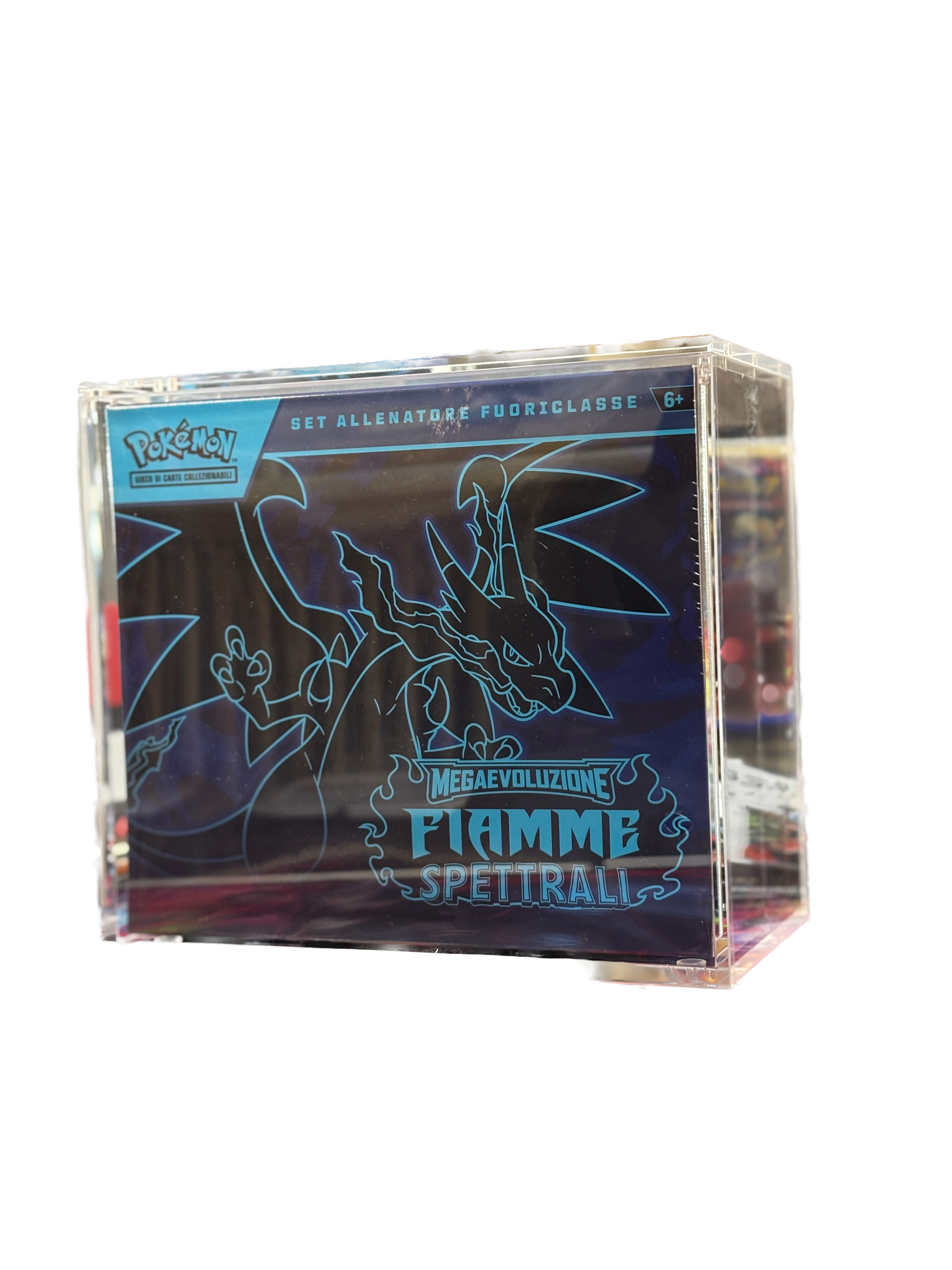 Custom Clear Poke ETB Acrilico con 6 Magneti – Custodia Vetrina per Elite Trainer Box (Set Allenatore Fuoriclasse)