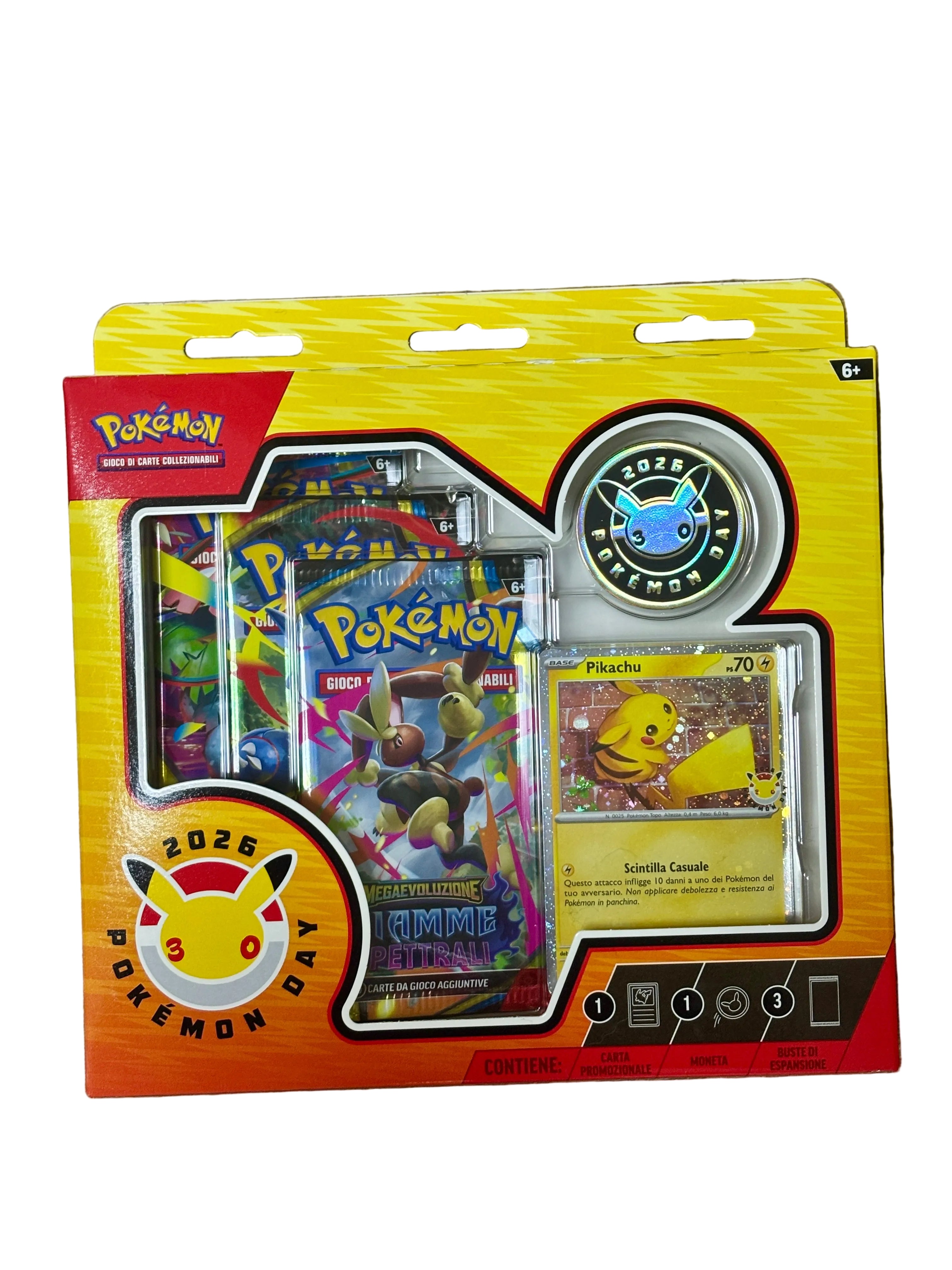 Pokémon Day 2026 Collezione Italiana | Promo Pikachu + 3 Bustine