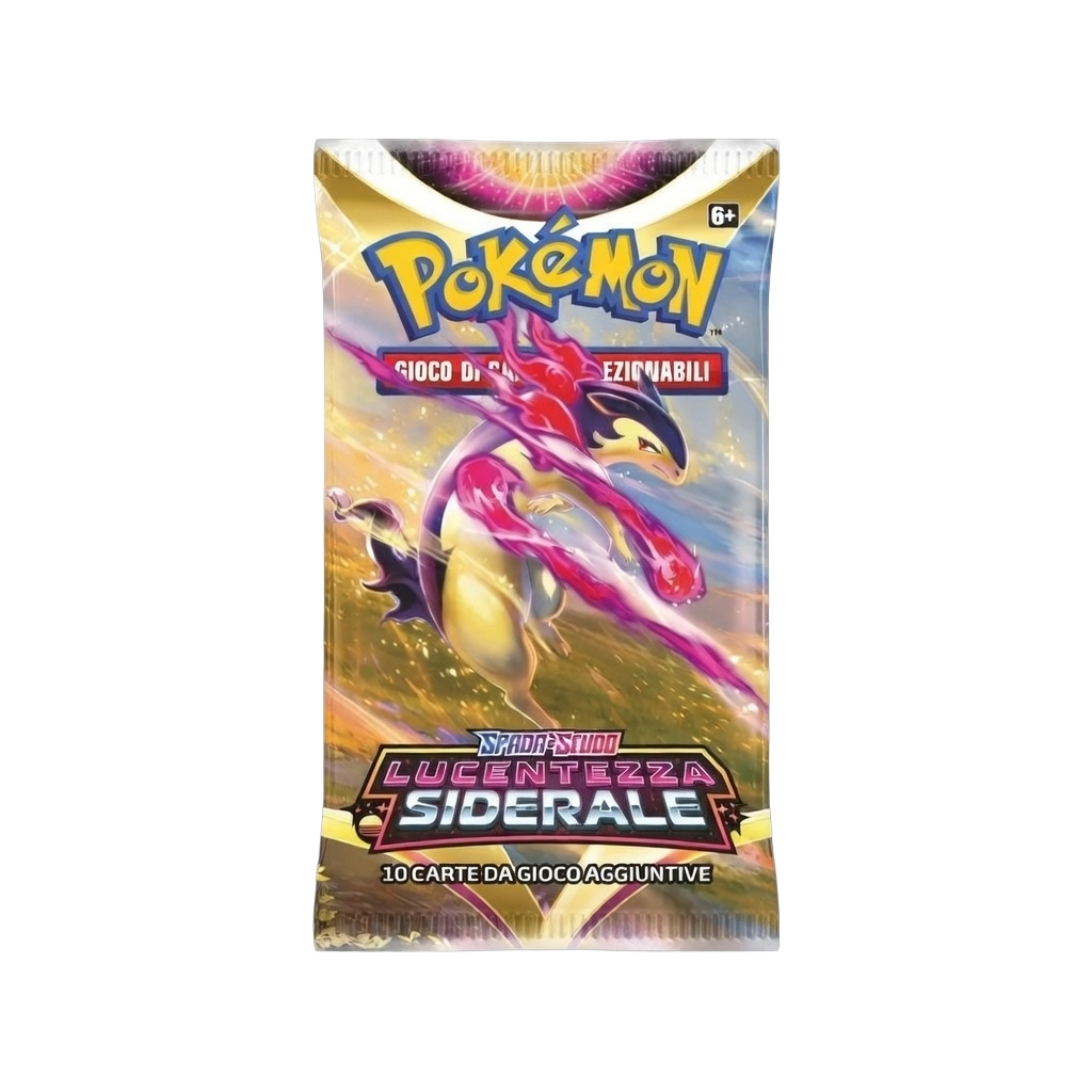 Bustina Pokémon Lucentezza Siderale ITA | Spada & Scudo – Carte Rare e Full Art